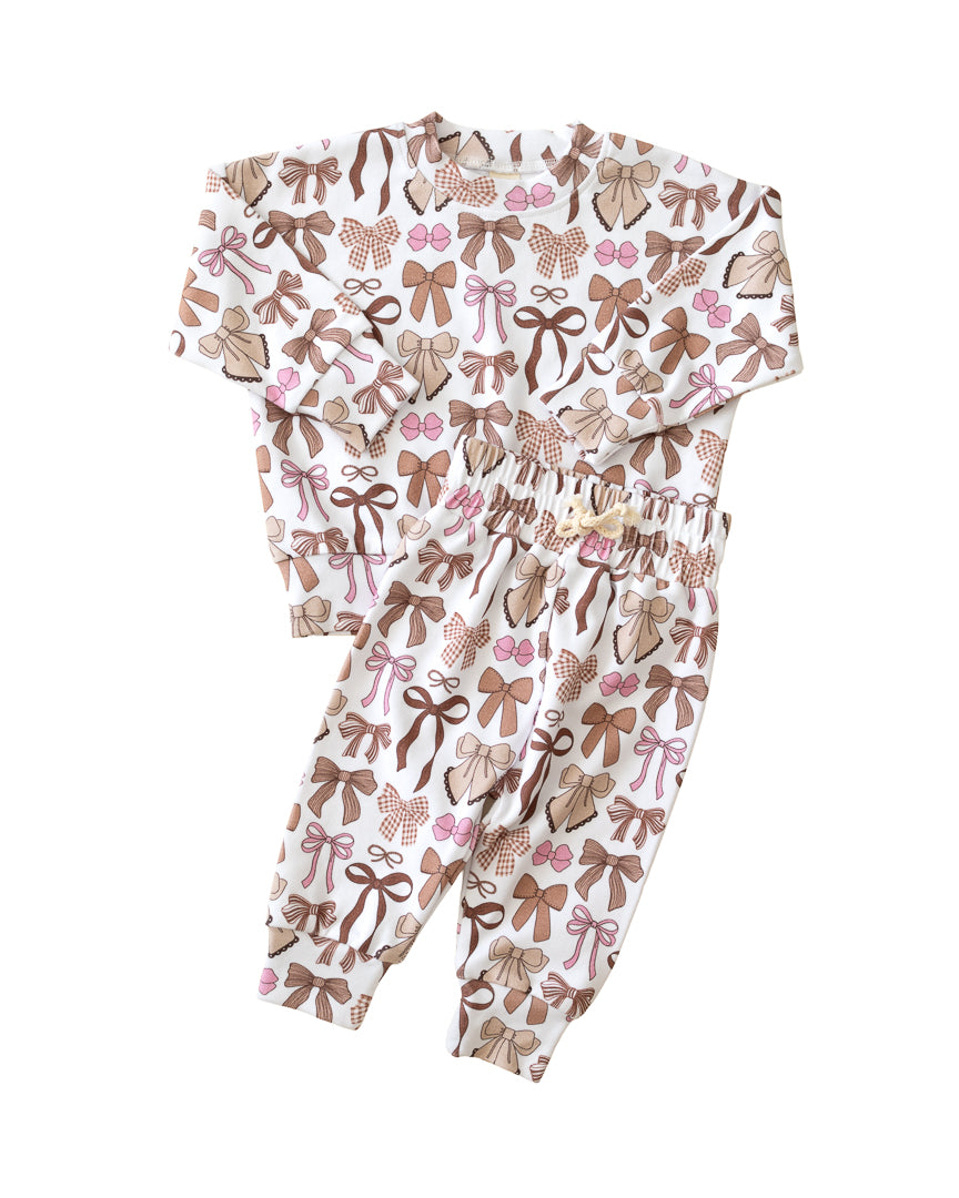 Jogger Set | Mocha Bows