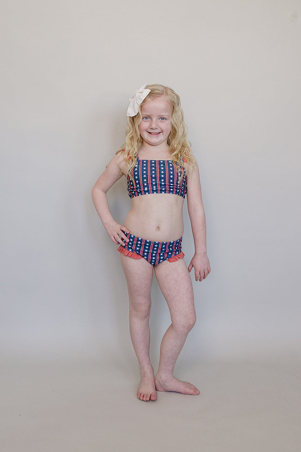 Americana Ruffle Bikini Set