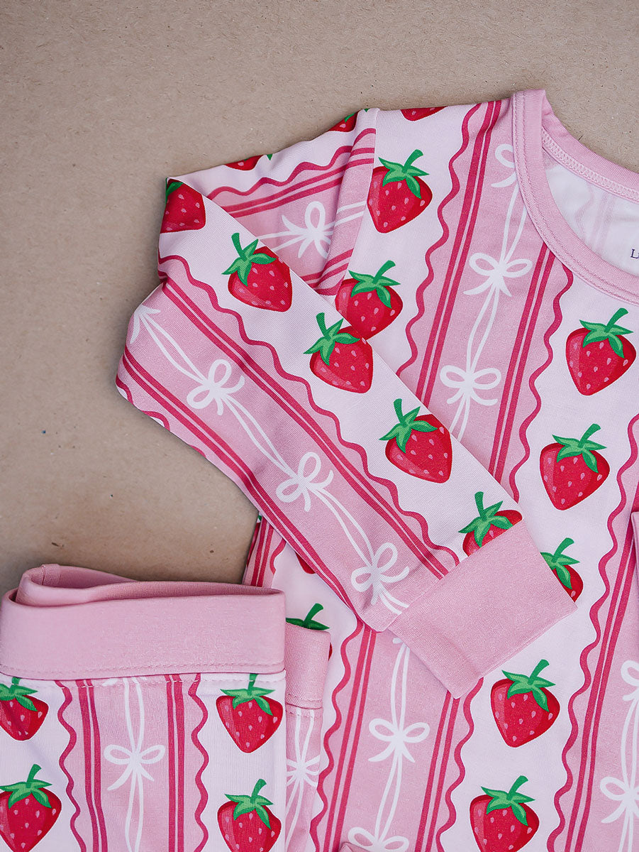 Bamboo Two Piece Set | Strawberry