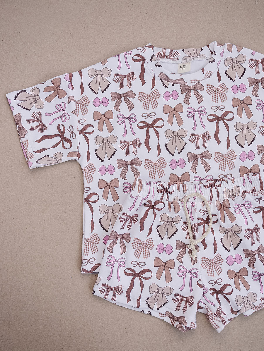 Shorts Set | Mocha Bows