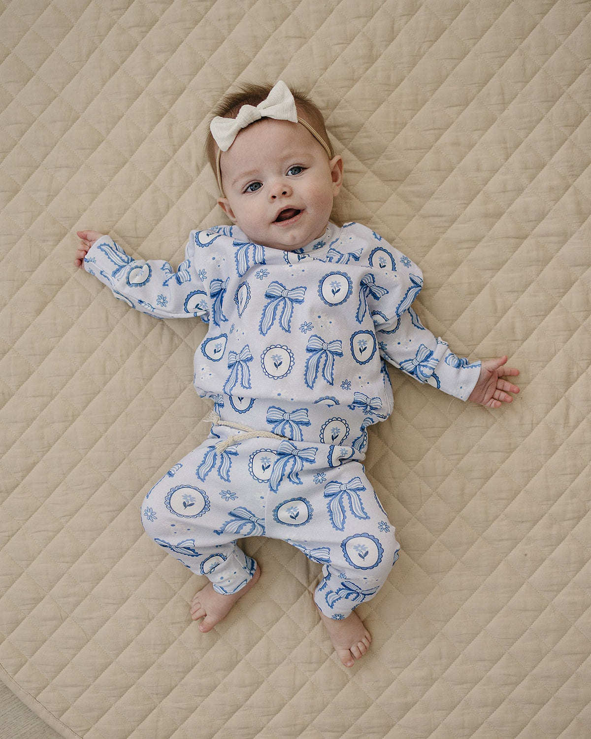 Jogger Set | Blue Bow