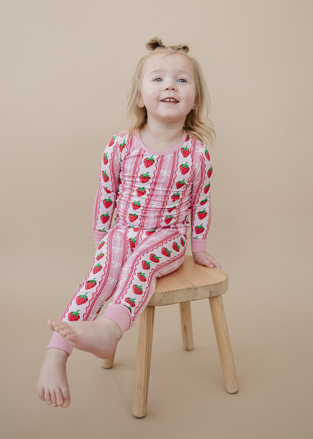 Bamboo Two Piece Set | Strawberry