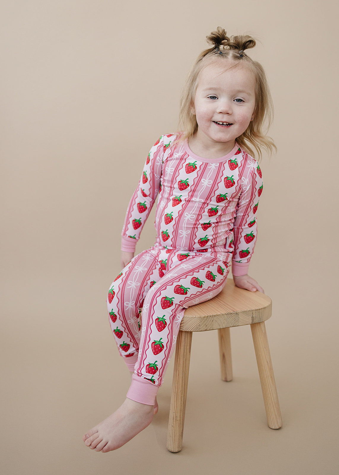 Bamboo Two Piece Set | Strawberry