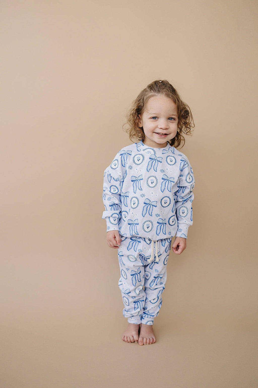 Jogger Set | Blue Bow