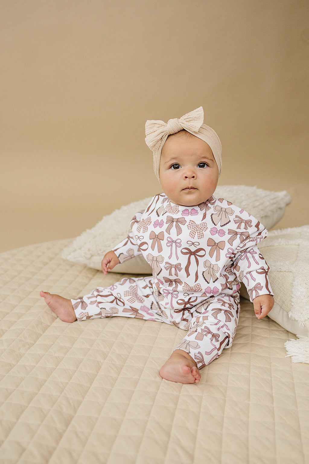 Jogger Set | Mocha Bows